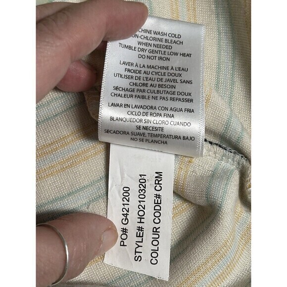 O'Neill‎ Newland Pullover Hoodie - Unisex XL Striped Kangaroo Pocket Y2K - Picture 7 of 8